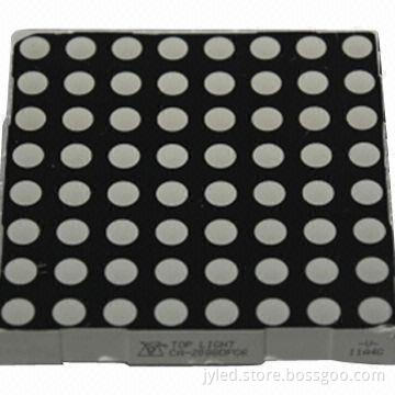 8 x 8 Dot Matrix LED Display, Low-power Consumption with 100mA Peak Forward Current